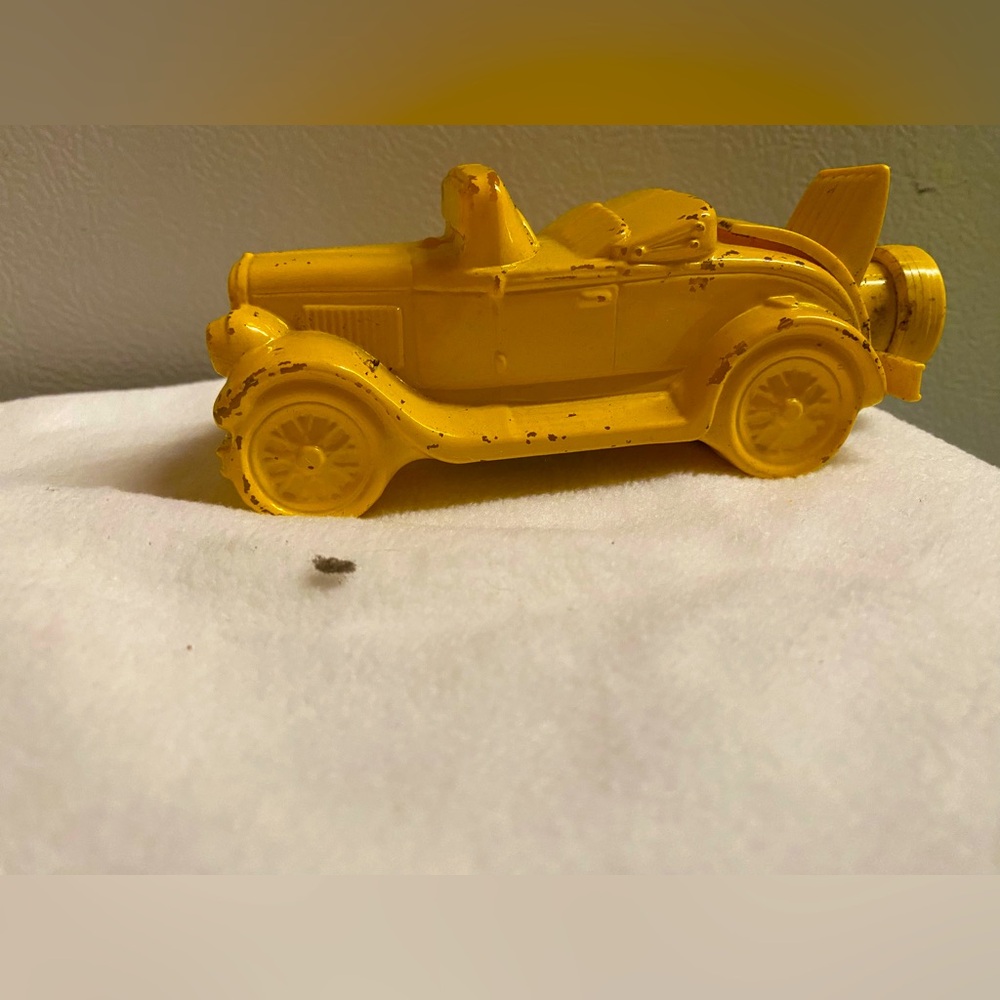 Avon Perfume Bottle Collectible Yellows Car
